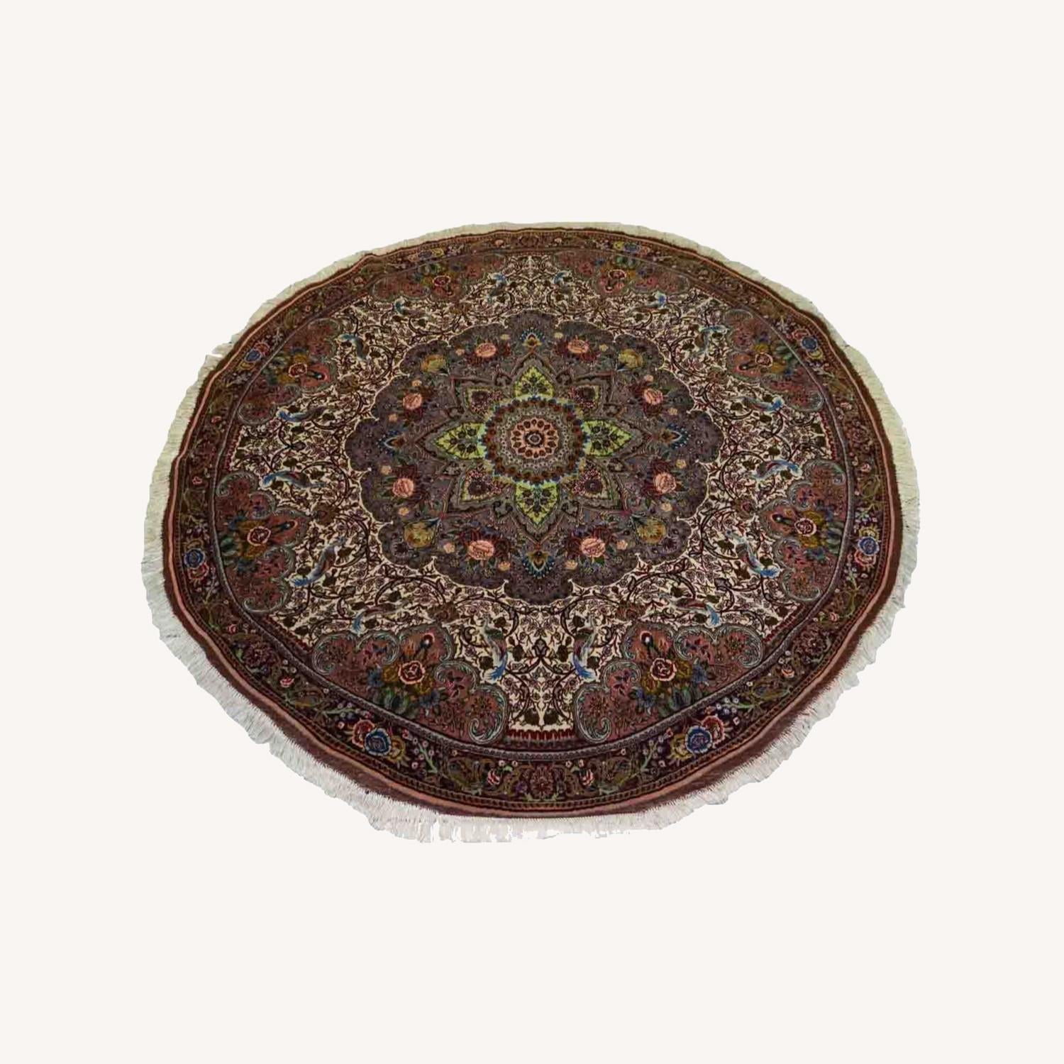  Handmade Vintage Persian Tabriz Rug