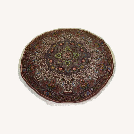  Handmade Vintage Persian Tabriz Rug