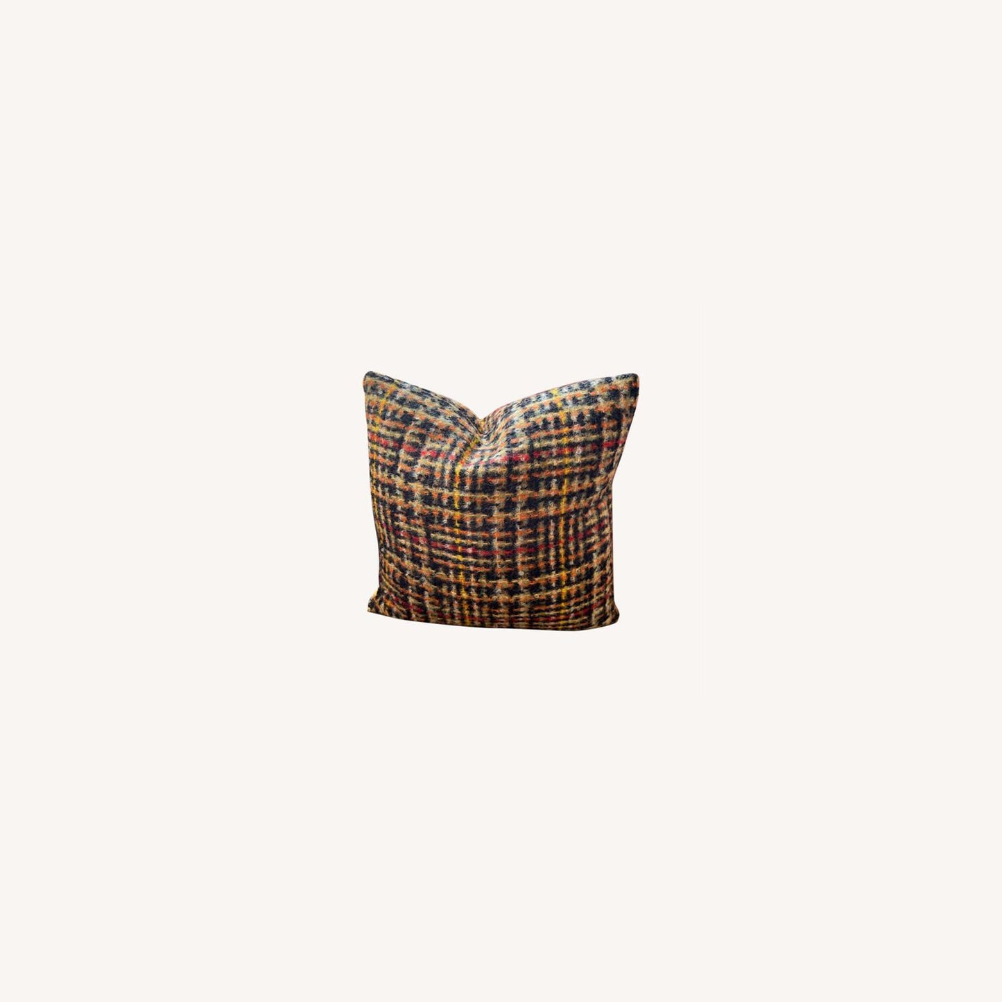  DWR Maharam Wool Tartan Plaid Passel Pillow