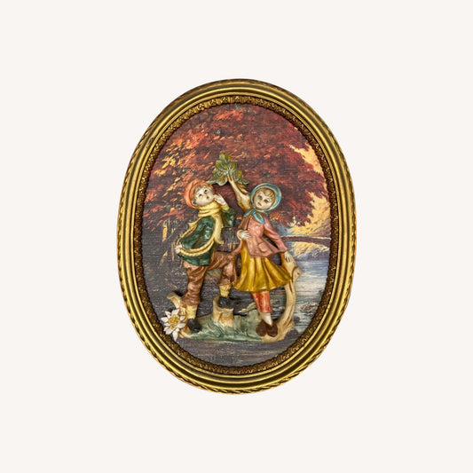  Vintage Mid Century Empire Italy 3d Art