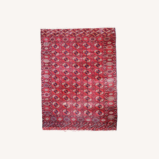  Handmade Antique Turkmen Tekke Rug