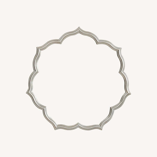  Pottery Barn Silver Leaf Petal Mirror
