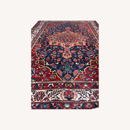  Vintage Handmade Persian Bakhtiari Wool Rug