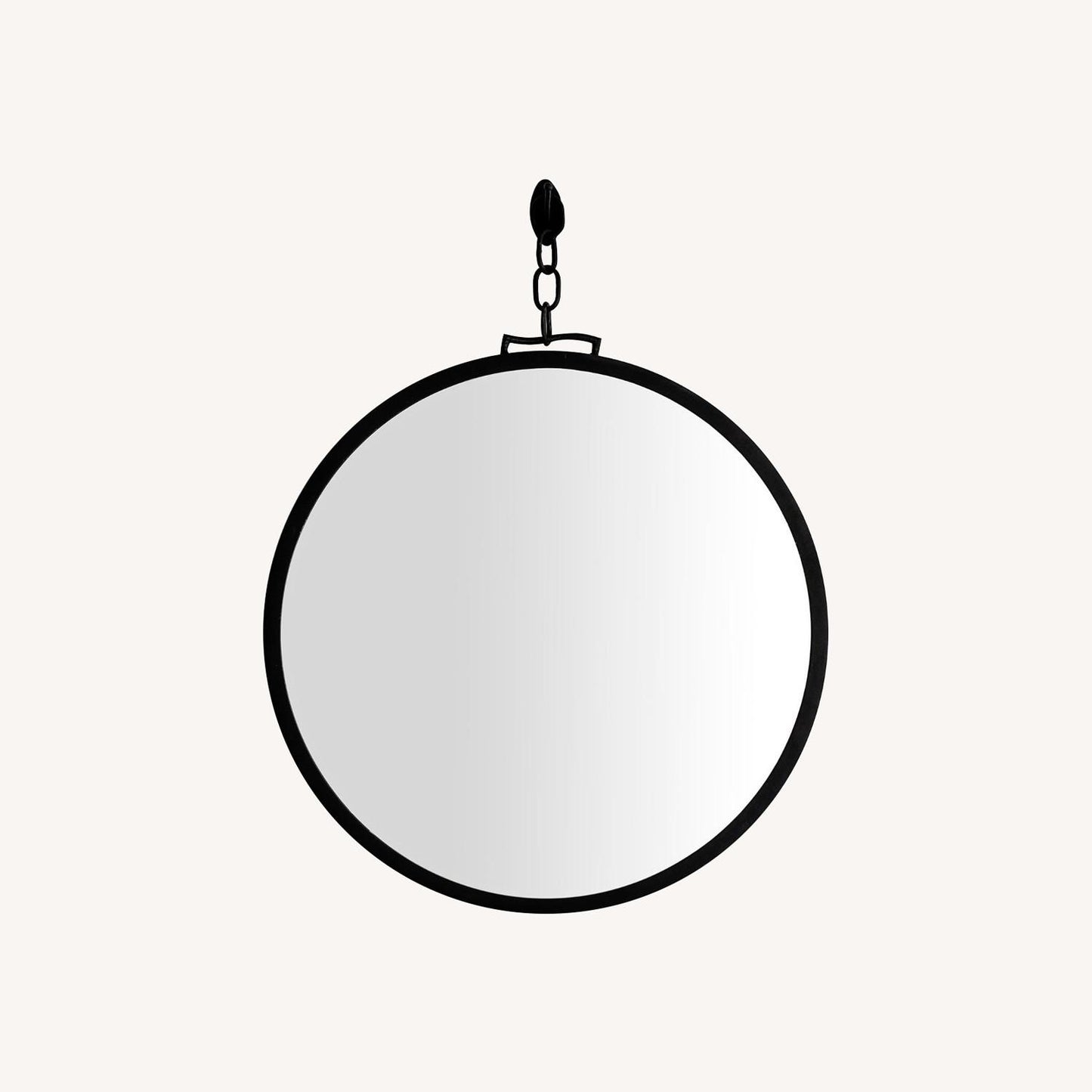  Pottery Barn Vista 36"Round Wall Mirror With Chain