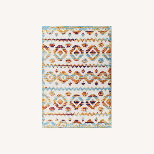 Other 8x10 Area Rug InMulticolor Diamond Chevron Pattern