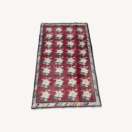  Handmade Vintage Persian Gabbeh Rug