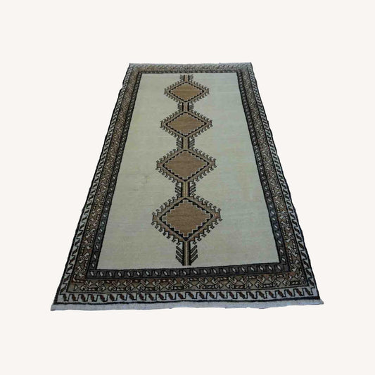  Handmade Vintage Persian GabbehRug