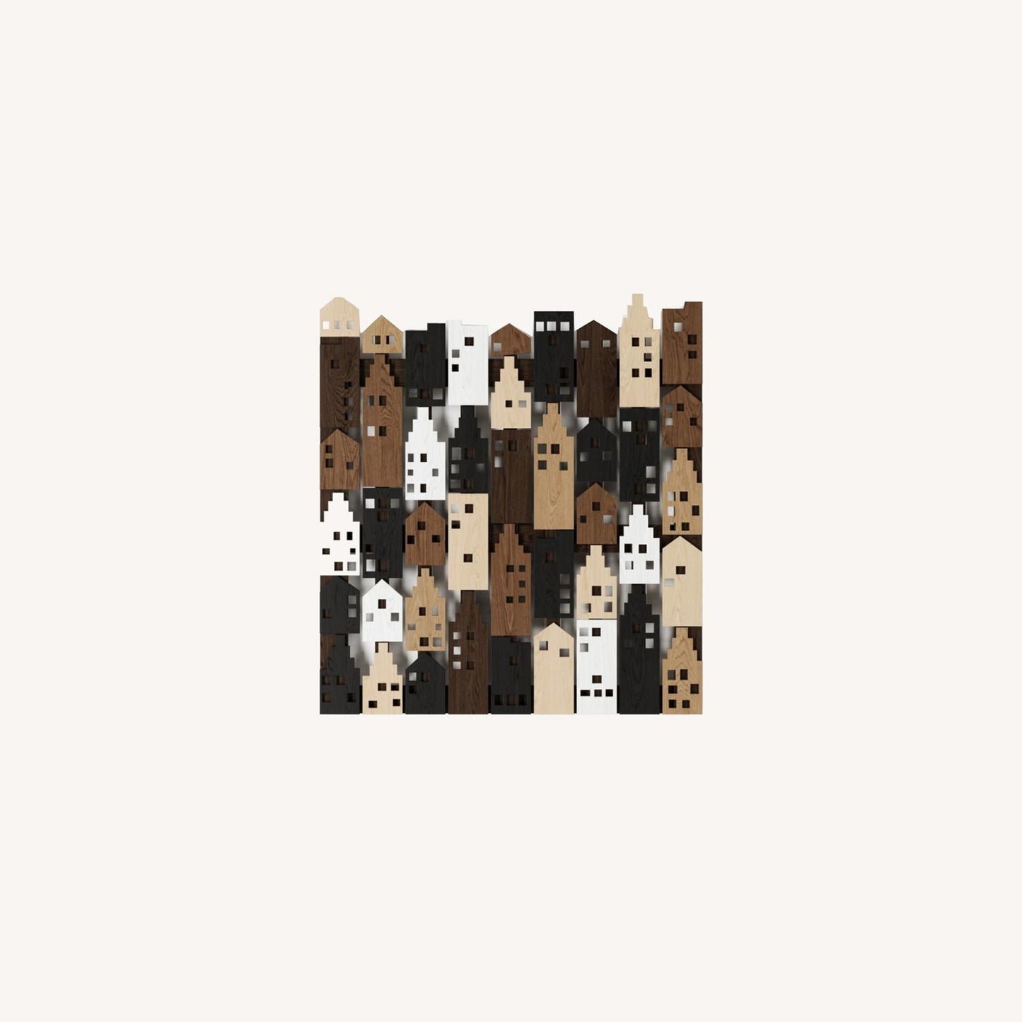  Wooden Houses Wall Art