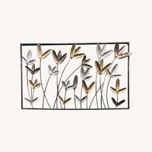  DecMode Metal Wall Flower Sculpture