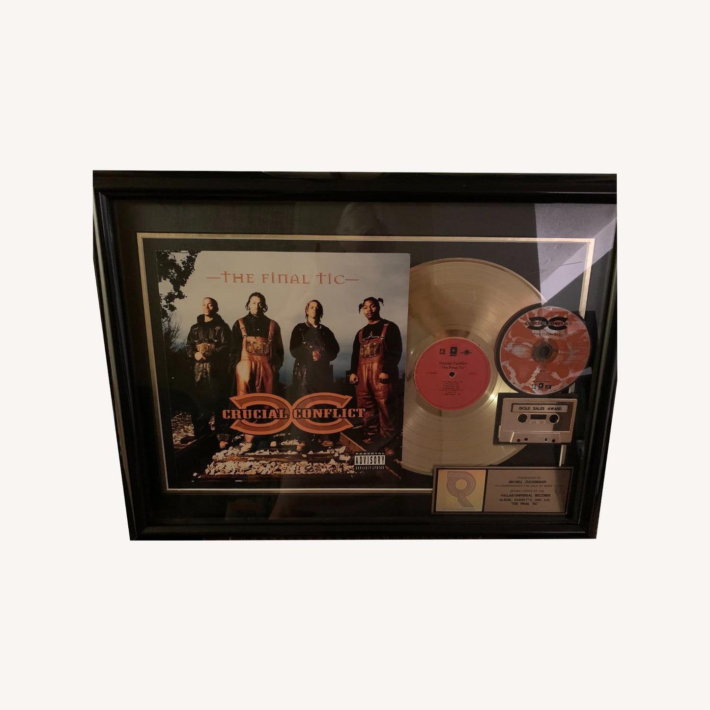 Other Gold Record Award Plaque Crucial Conflict