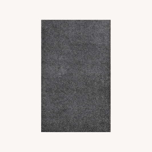 Other 5x8 Area Rug In Dark Gray Shag Weave