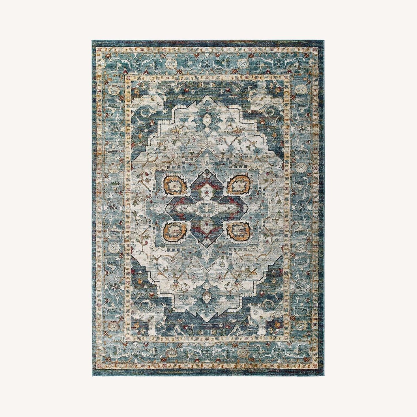 Other 5x8 Area Rug InMulticolor Floral Persian Medallion