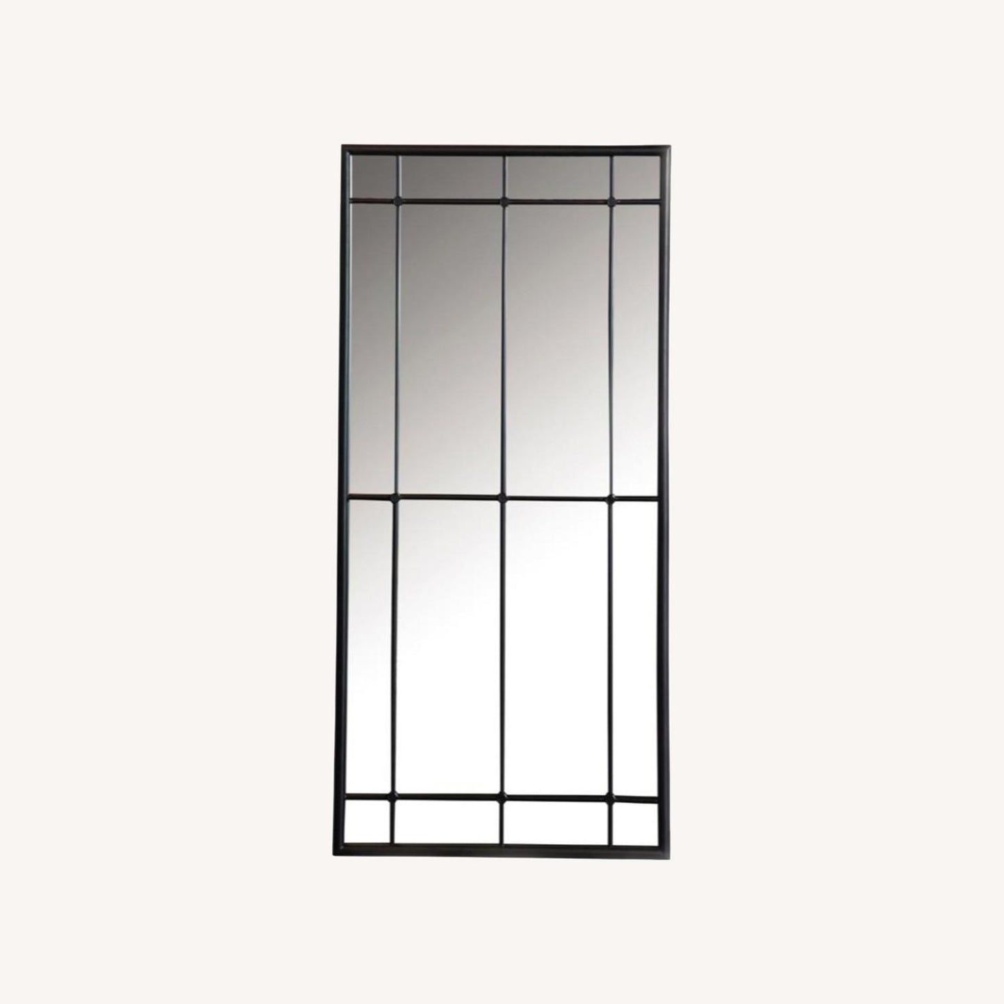 Other Mirror In Black Window Pane Design Finish