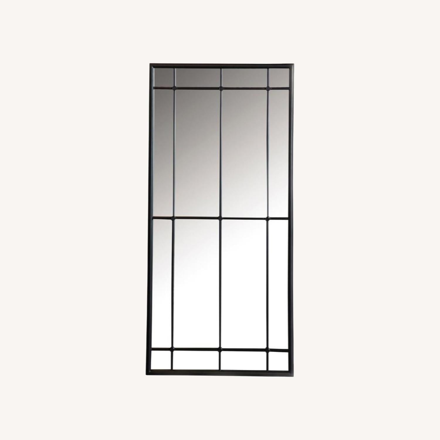 Other Mirror In Black Window Pane Design Finish