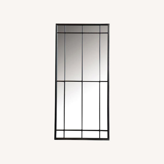 Other Mirror In Black Window Pane Design Finish
