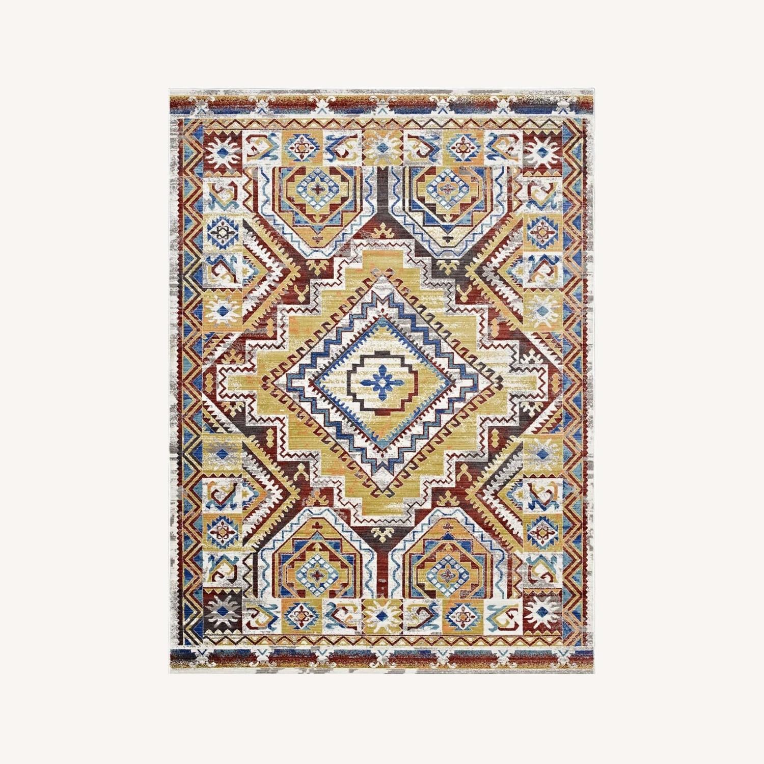 Other 4x6 Area Rug In Colorful Southwestern AztecPattern