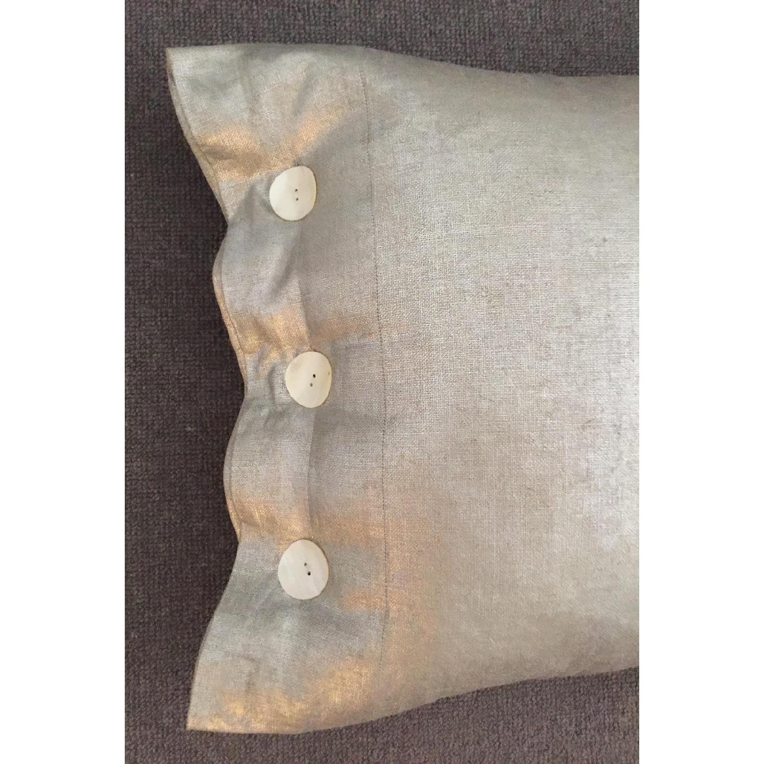Other Modern Luxe Metallic Linen Pillow